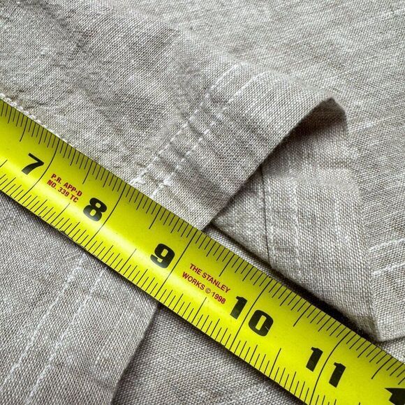 Eddie Bauer Linen Blend Shorts Mens 38 Tan Beach Casual Outdoor Summer 38x9 - Picture 14 of 16